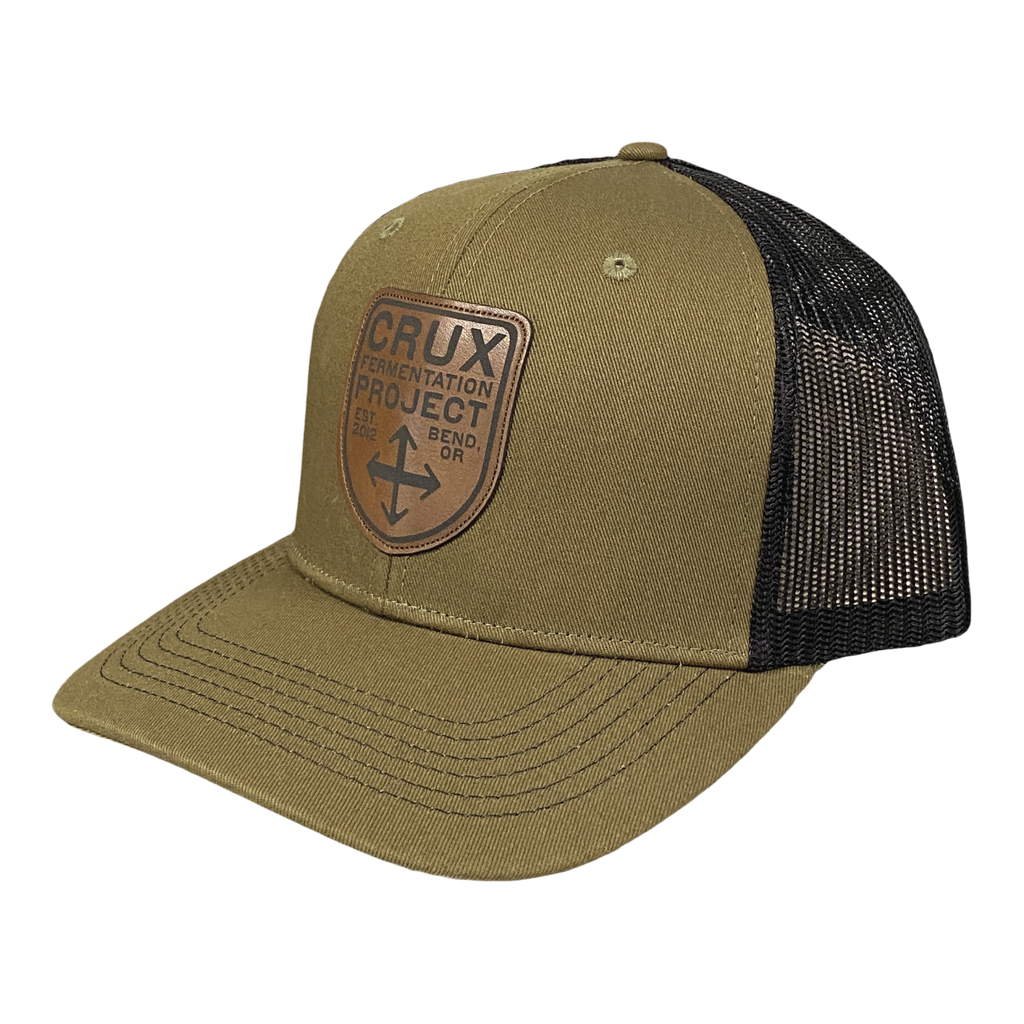 Loden Trucker Cap with Leather Patch