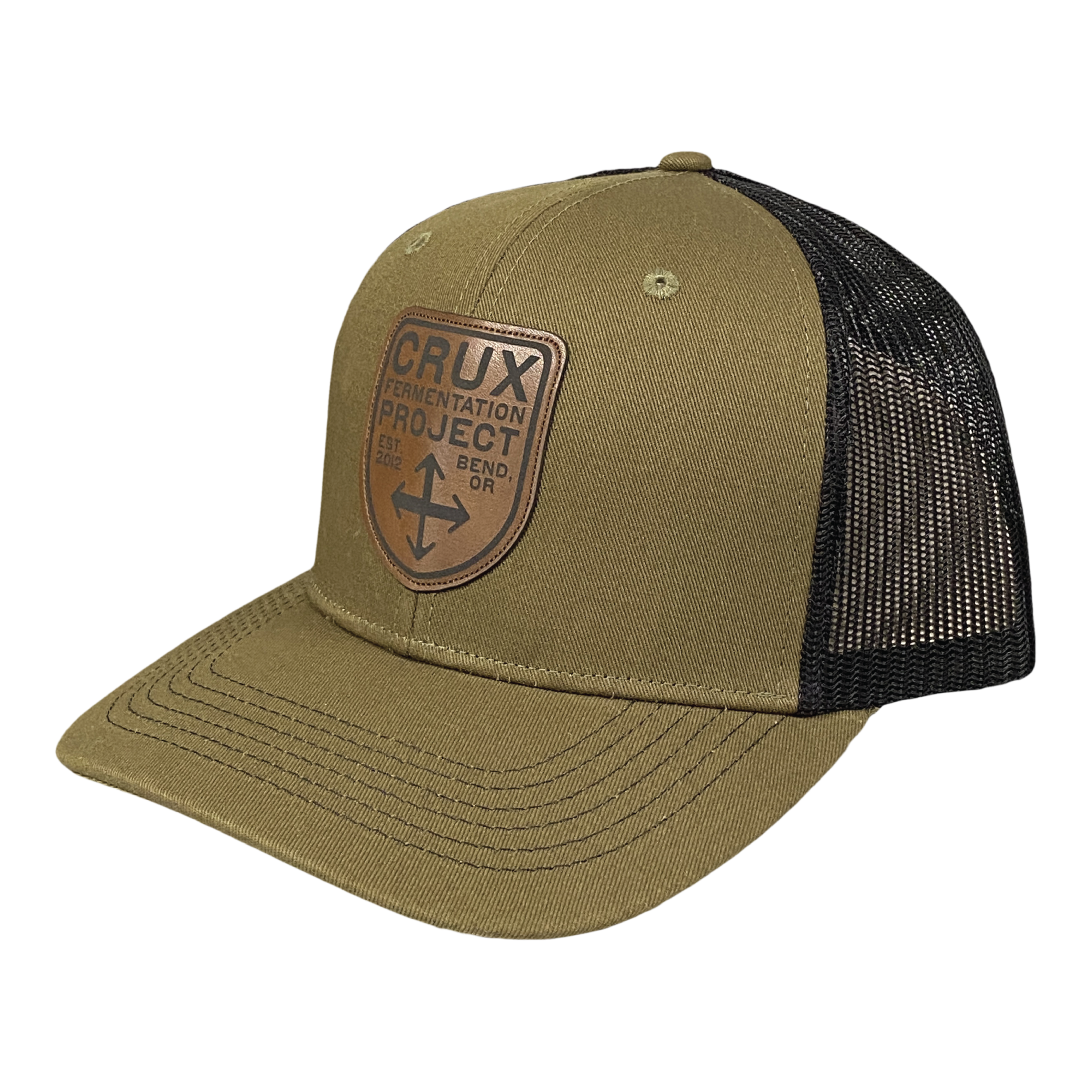 Loden Trucker Cap with Leather Patch